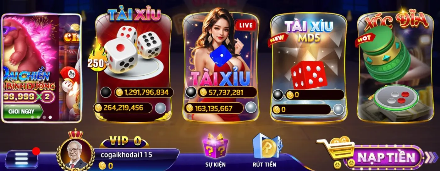 Hệ thống game rikvip đa dạng hấp dẫn